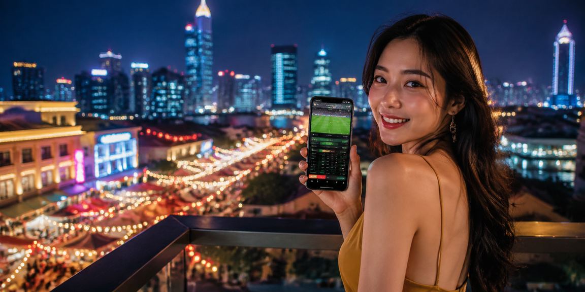 Cảnh casino trực tuyến Việt Nam với ánh sáng lộng lẫy và bầu không khí giải trí đặc trưng